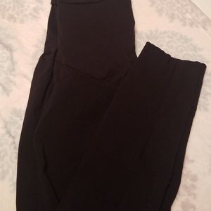 Maternity skinny leg black slacks